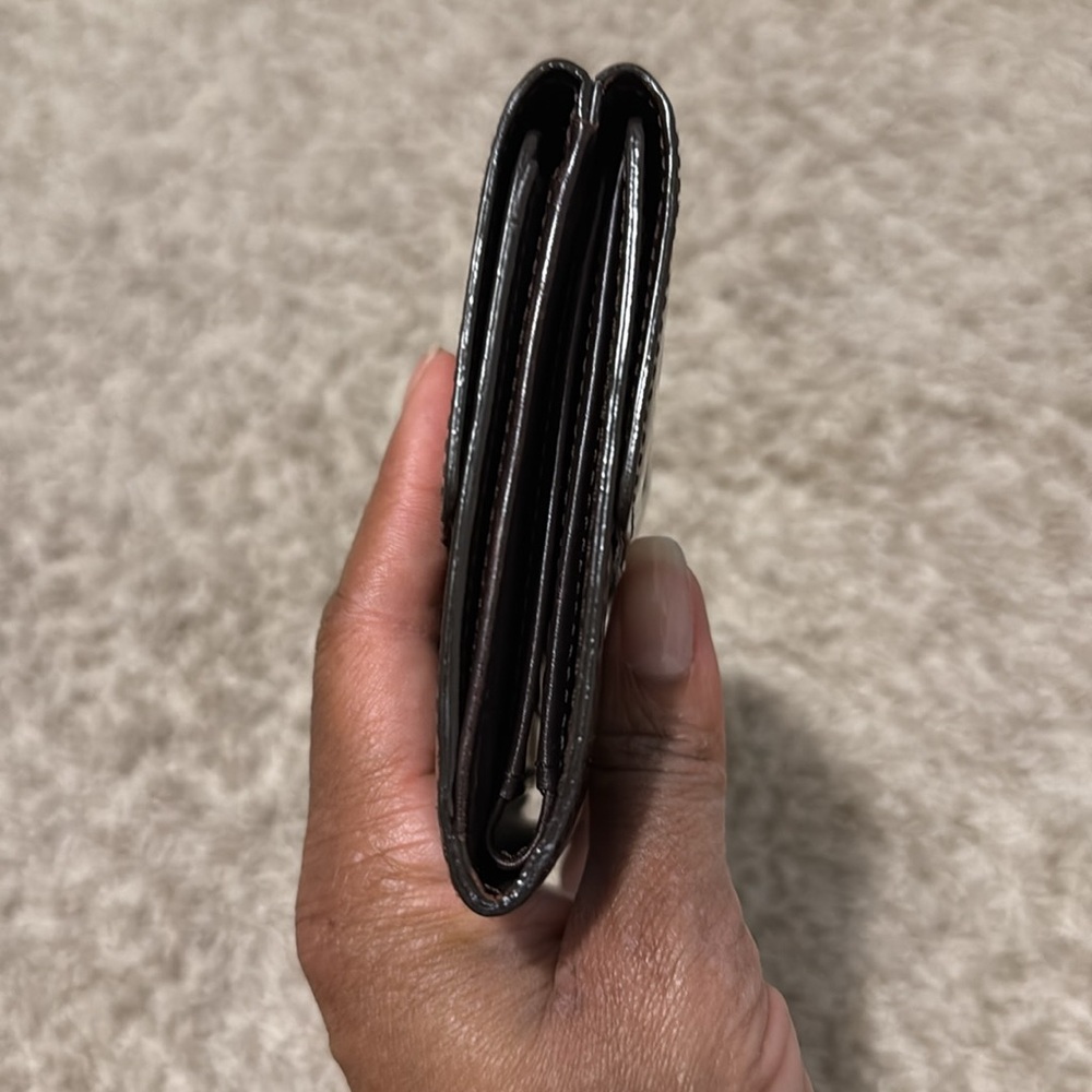 SOLD Louis Vuitton Dark Brown/Purple Monogram Wallet - Picture 4 of 11